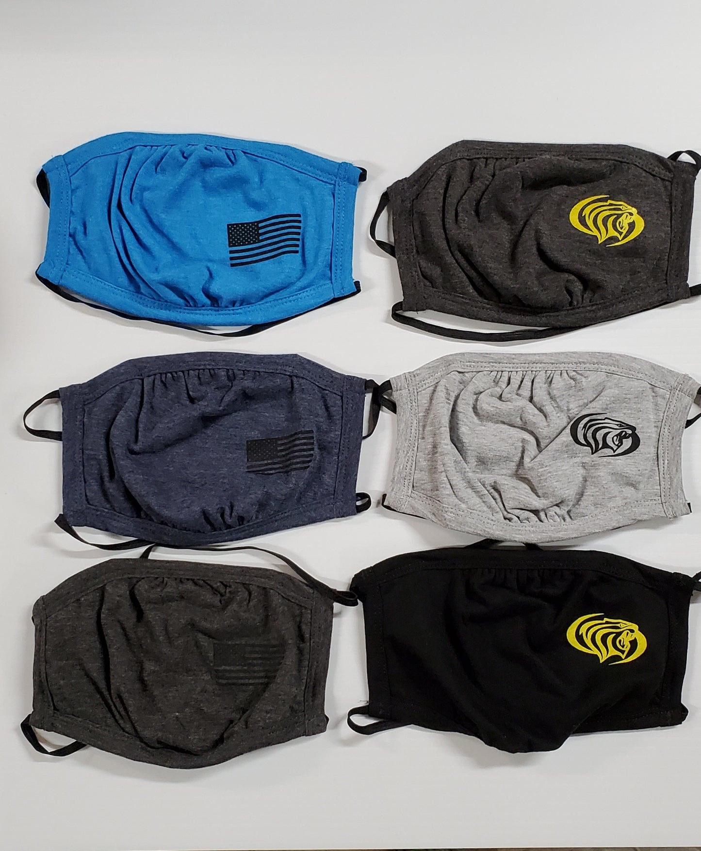 3 Ply Around the Head Mask w/ Nose Wire